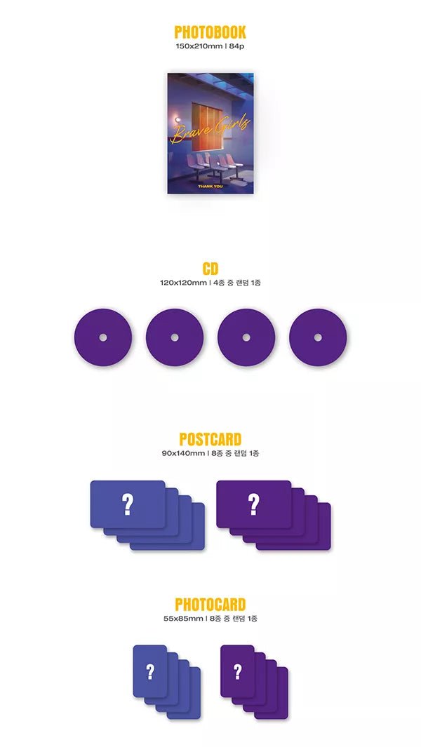 Brave Girls - Thank You (6th Mini-Album) - Seoul-Mate