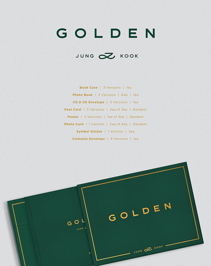 BTS Jung Kook - GOLDEN + WeVerse Gifts - Seoul-Mate