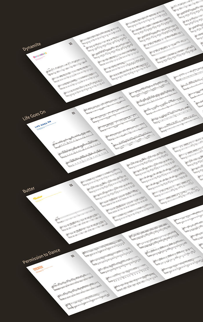 BTS - Piano Sheet Music Klaviernoten Set - Seoul-Mate