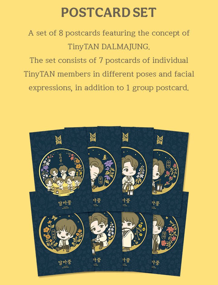 BTS - TinyTan Dalmajung 2022 Postcard Set - Seoul-Mate