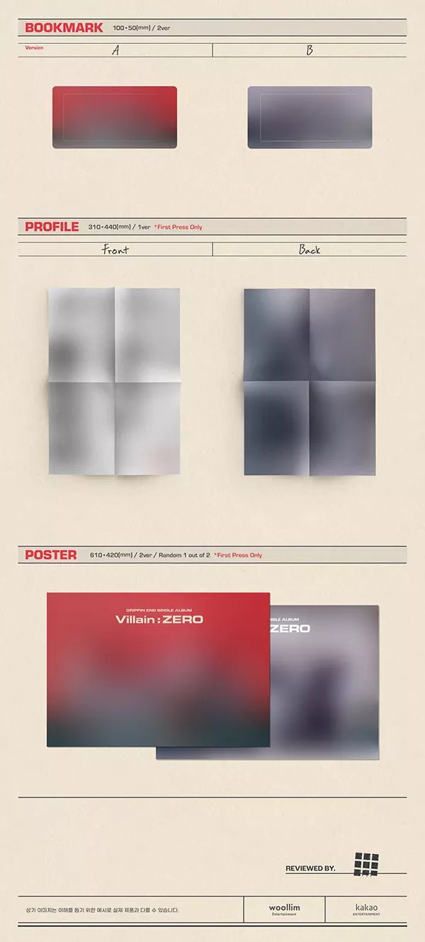 DRIPPIN - VILLAIN: Zero (2nd Single-Album)