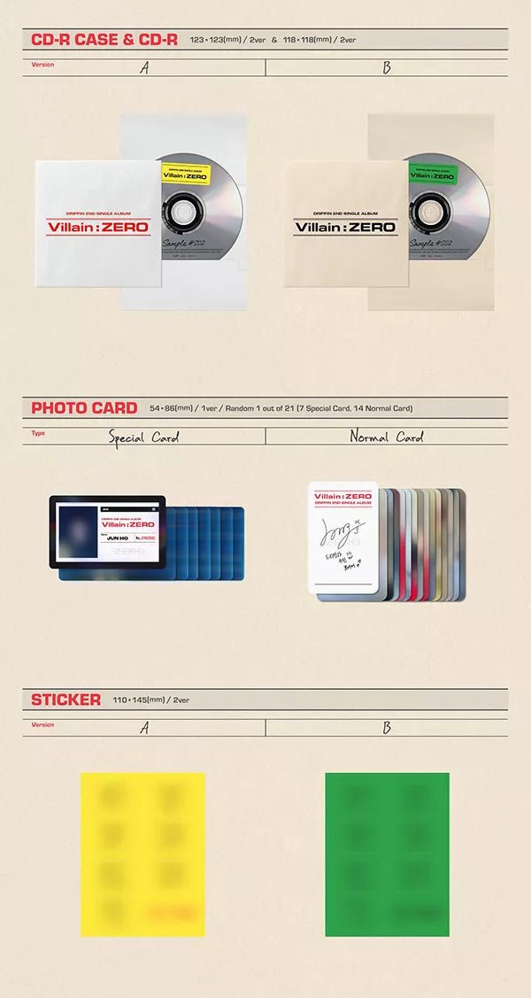 DRIPPIN - VILLAIN: Zero (2nd Single-Album)