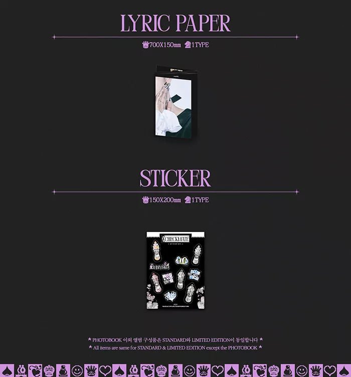 ITZY - CHECKMATE Standard Edition (3rd Mini-Album) Details
