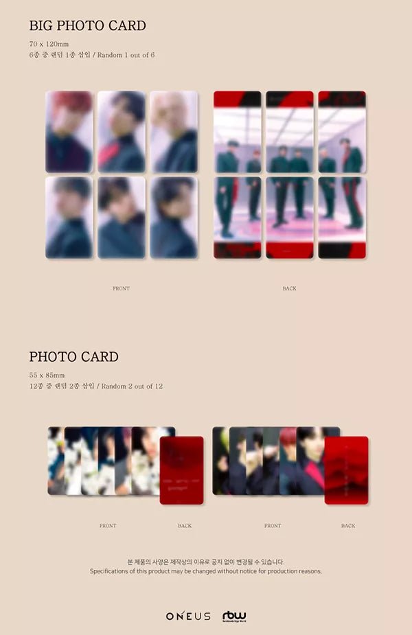 ONEUS β Blood Moon (6th Mini Album) Blood Version#version_blood