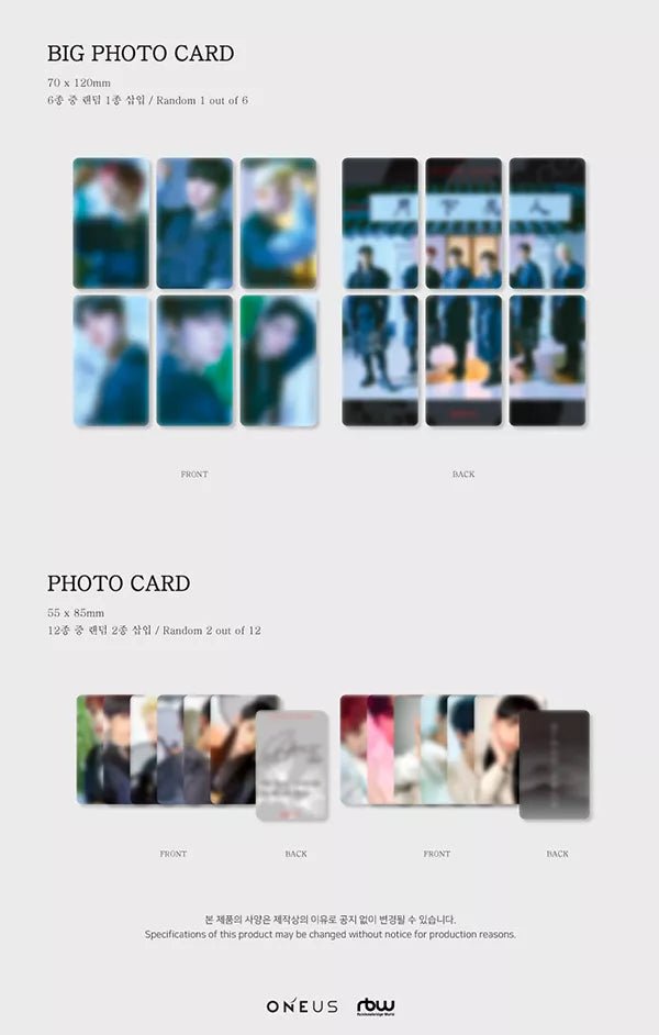 ONEUS β Blood Moon (6th Mini Album) Grey Version#version_grey