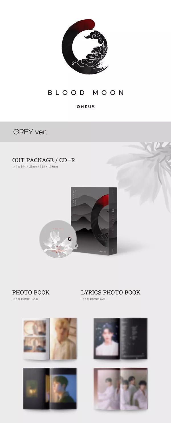 ONEUS β Blood Moon (6th Mini Album) Grey Version#version_grey