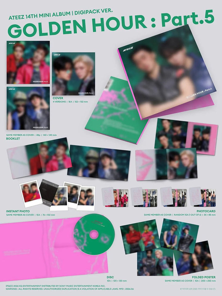 ATEEZ - Golden Hour: Part 5 (Digipack Unit Ver.) - SeoulMate