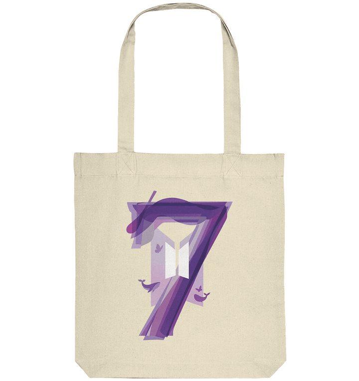 BTS Borahae "7" Tote Bag – I Purple You Army Organic Tote Bag Jutebeutel - SeoulMate