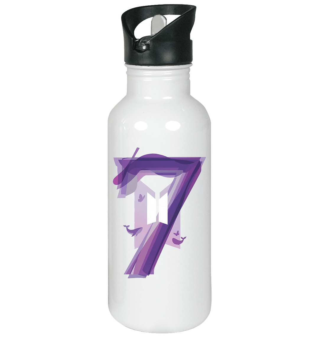 BTS Borahae "7" Trinkflasche – I Purple You Army Edelstahl - Flasche - SeoulMate
