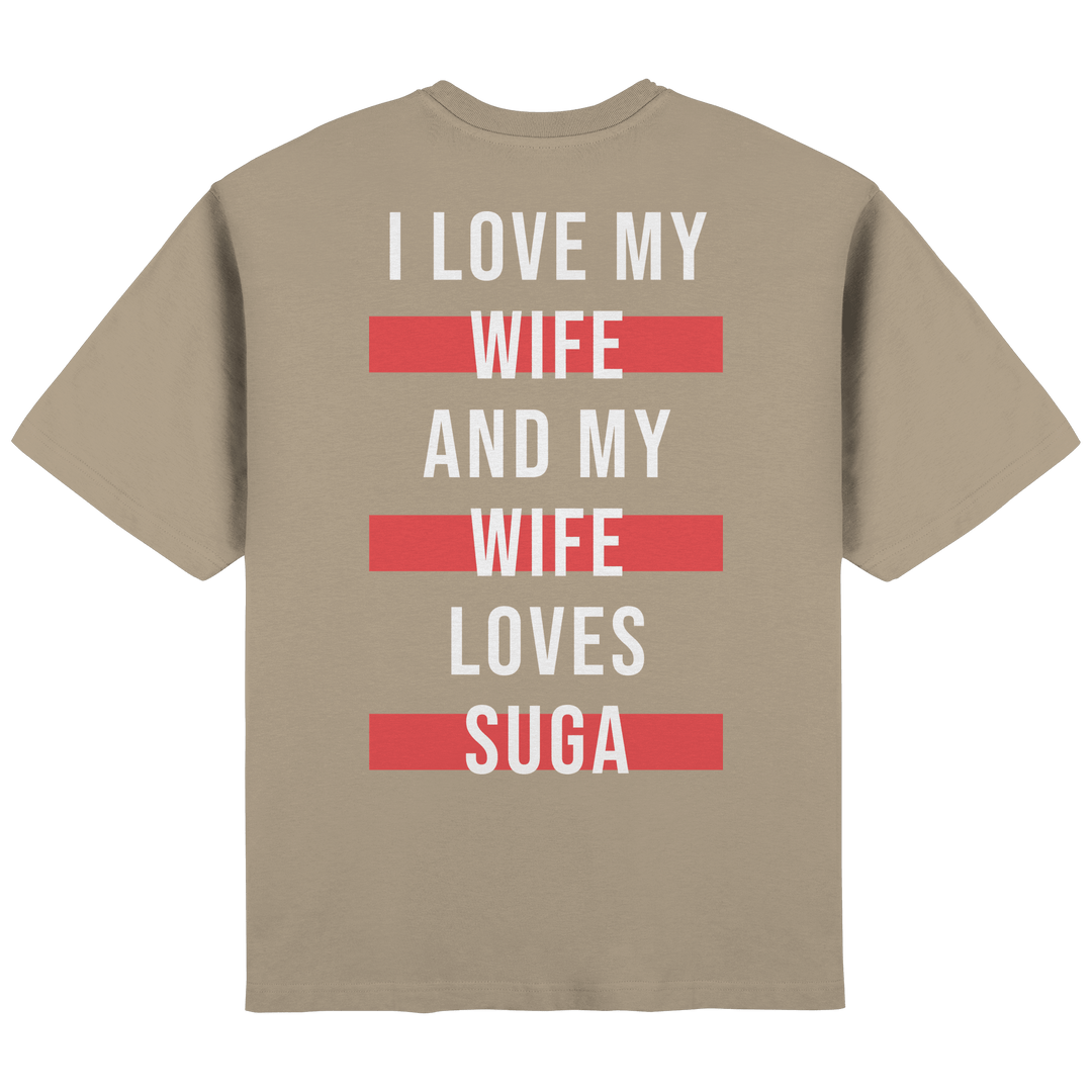 BTS - «I Love My Wife and My Wife Loves BTS» Oversized T-Shirt - SeoulMate