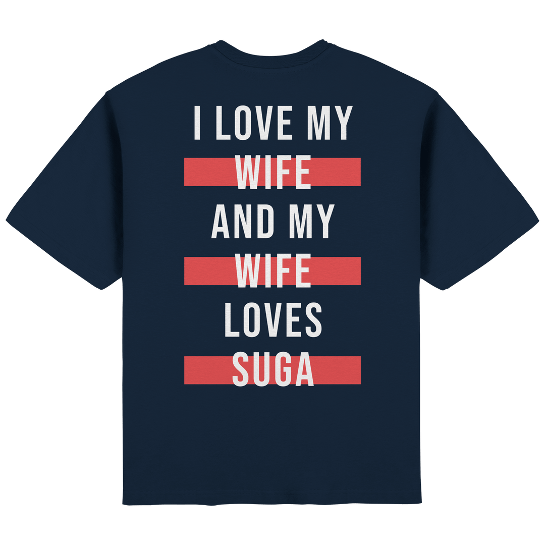 BTS - «I Love My Wife and My Wife Loves BTS» Oversized T-Shirt - SeoulMate