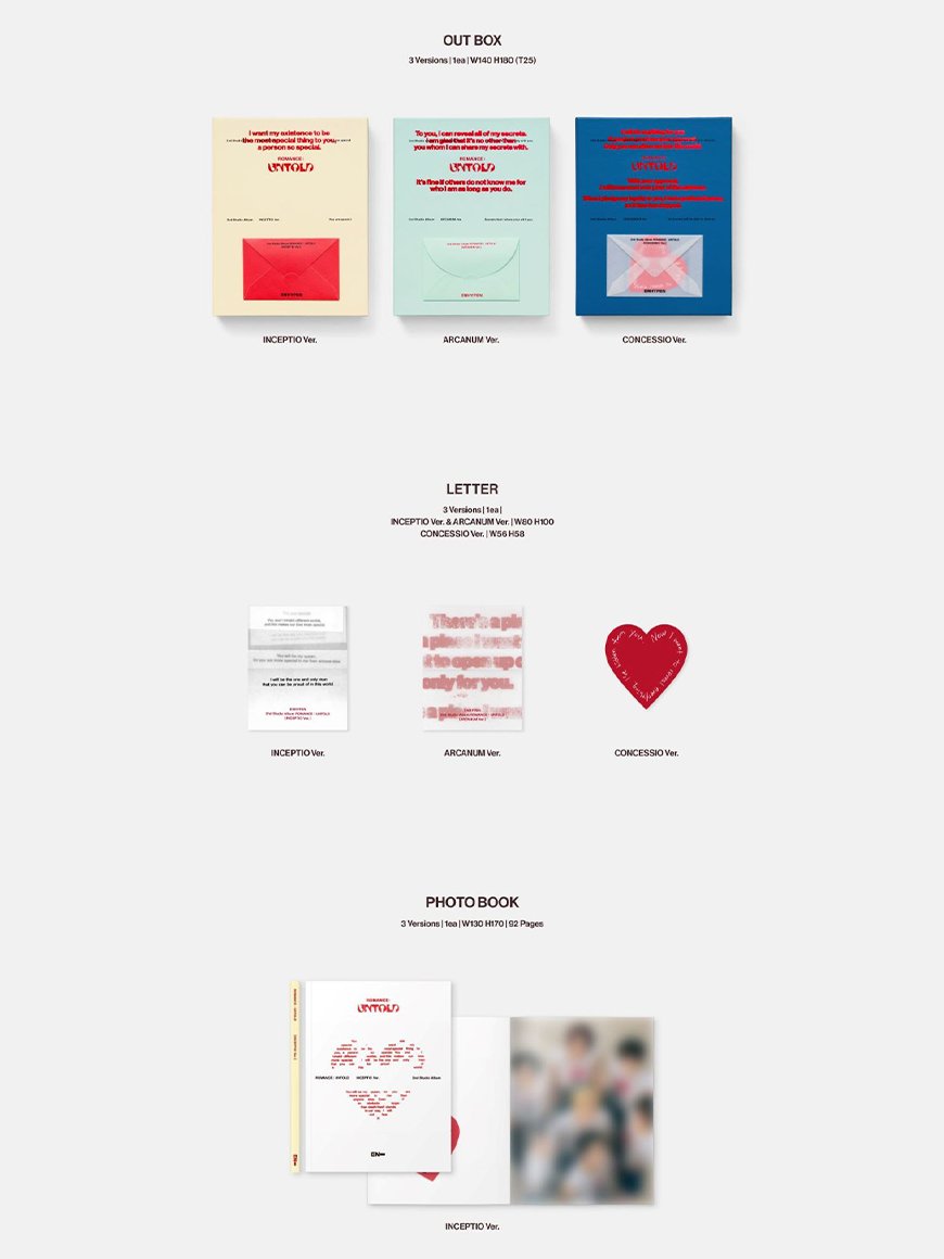 ENHYPEN - ROMANCE: UNTOLD - 2nd Studio Album (Standard Ver