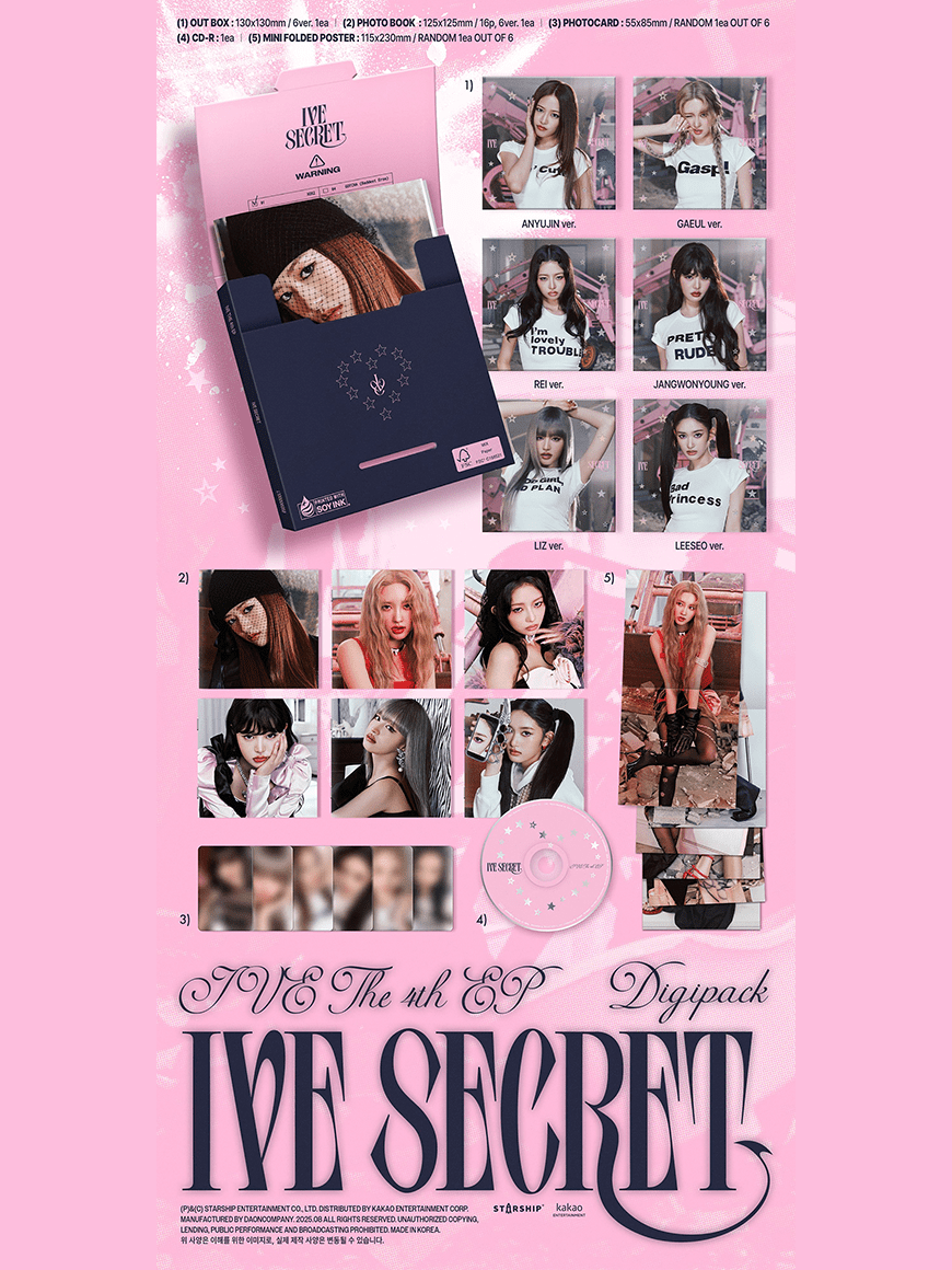 IVE - IVE SECRET (4th EP Album) (Digipack Ver.) - SeoulMate