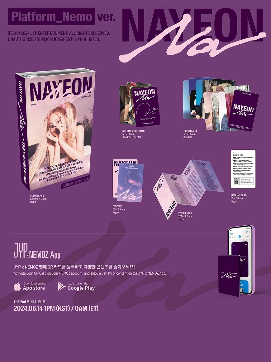 Nayeon (Twice) - NA (2nd Mini Album) (Platform Nemo Ver.) - Seoul-Mate