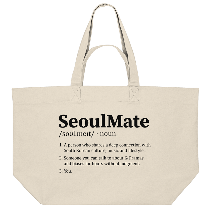 "SeoulMate" Tote Bag – XL Shopper für Korea und K - Pop Fans - SeoulMate