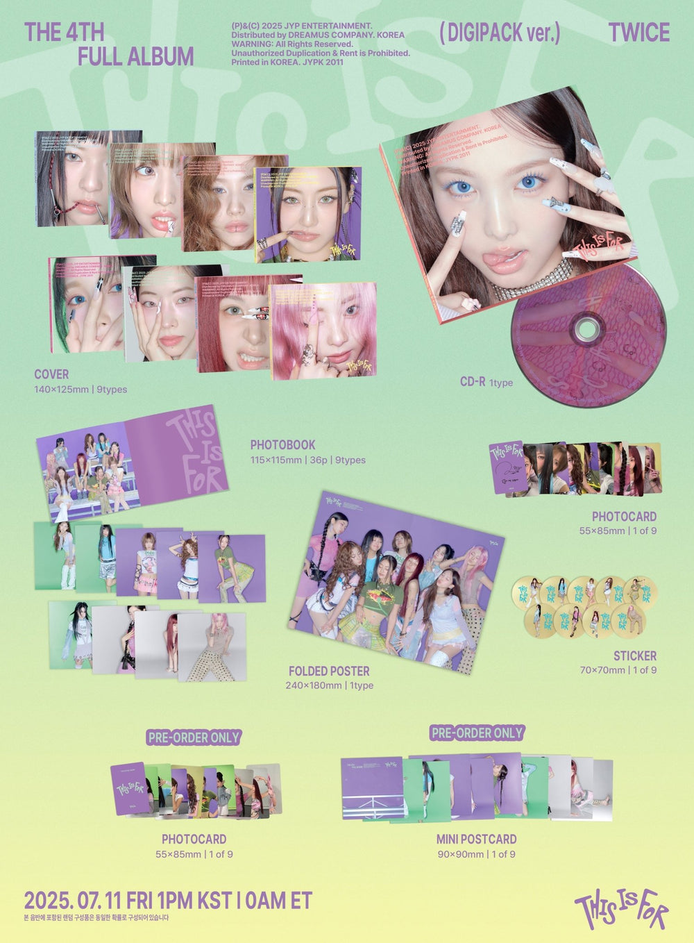 Twice - This Is For (4th Full Album) Digipack Ver. - SeoulMate
