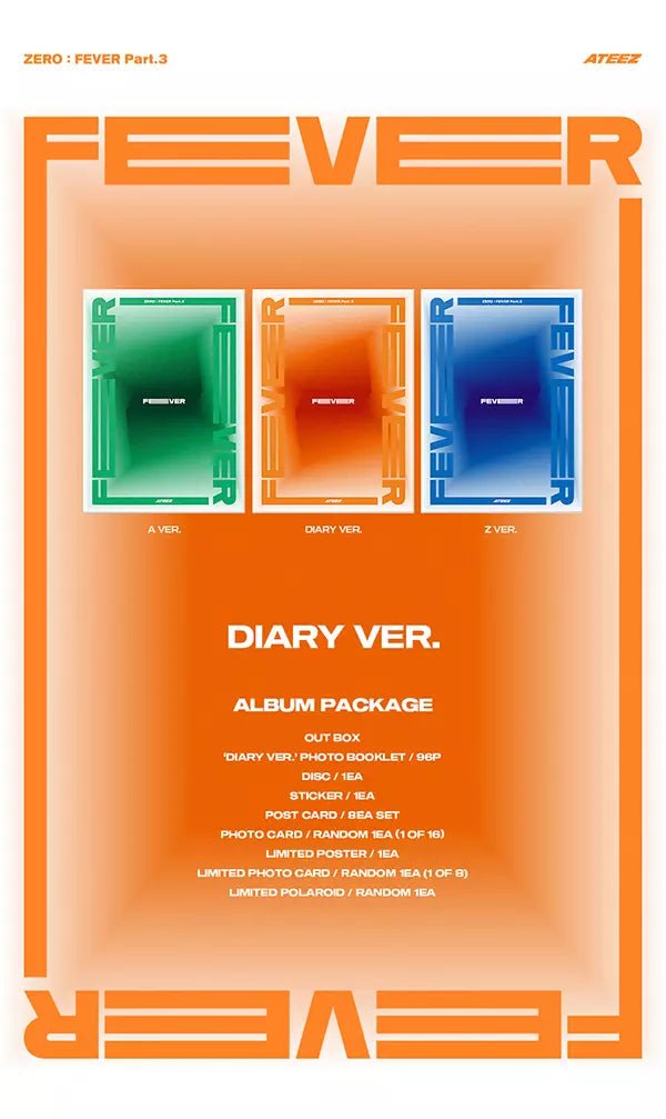 ATEEZ - ZERO: FEVER PART 3 (7th Mini-Album) - Seoul-Mate