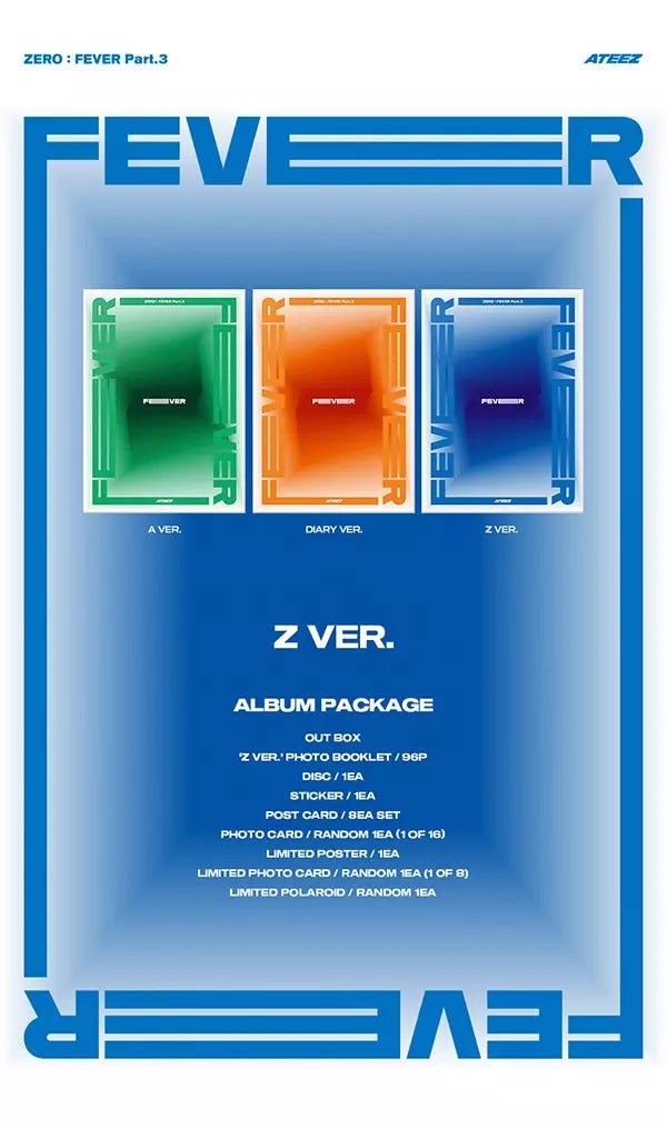 ATEEZ - ZERO: FEVER PART 3 (7th Mini-Album) - Seoul-Mate