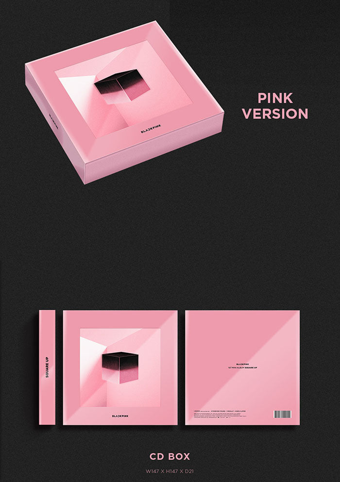 BLACKPINK-[Square Up]1st Mini Album 2 SET CD+Book+Lyrics+Selfie+Card+Gift