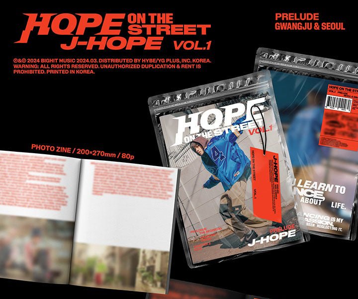 BTS J-HOPE - Hope on the Street Vol. 1 SET – Seoul-Mate