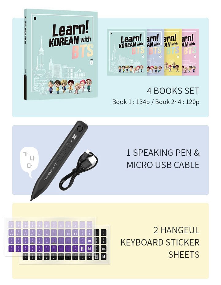 BTS - Learn! Korean with BTS (inkl. Speaking Pen) - Seoul-Mate