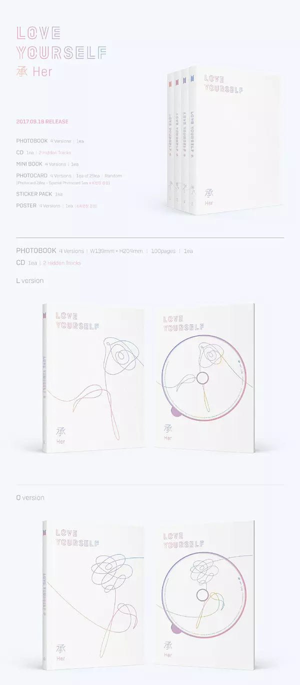 BTS - LOVE YOURSELF 承 'Her' (5th Mini-Album) - Seoul-Mate