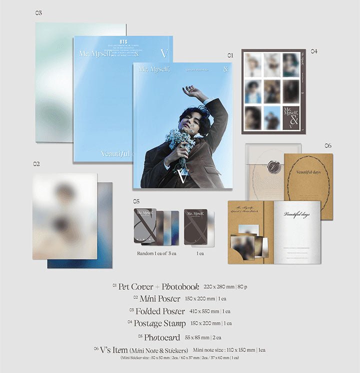 アイドル BTS V Special Photo Book Buy BTS V 'TYPE 1' - Photo Book | Oppa Store