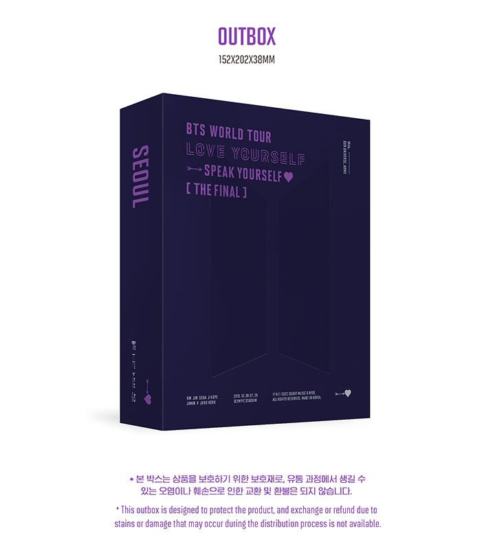 BTS - World Tour 'Love Yourself: Speak Yourself' The Final (Blu-Ray)