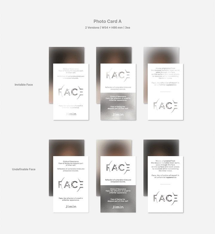 [+Weverse gift] JIMIN Solo Album FACE Circle of Resonance (SET + Weverse  albums ver.)