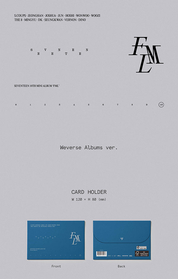 SEVENTEEN - FML (10th Mini-Album) WeVerse Albums Ver. - Seoul-Mate